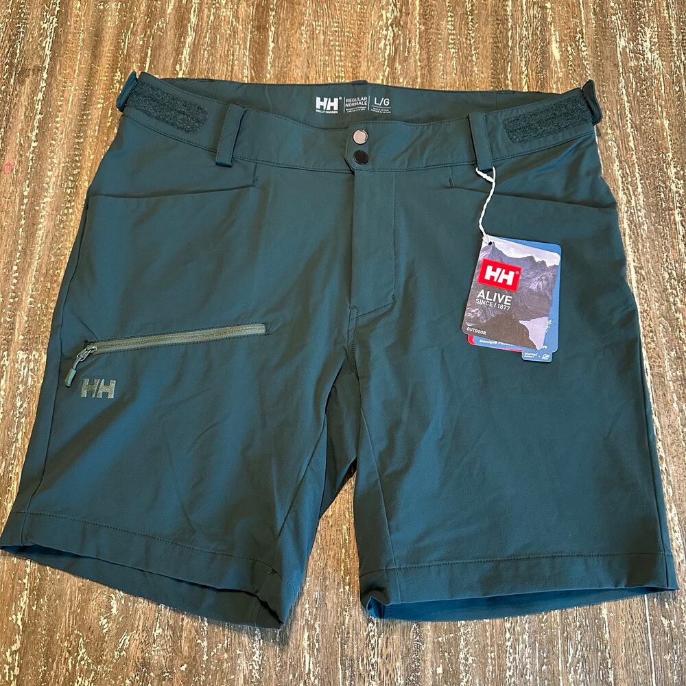 NWT Helly Hansen Blaze Soft Shell Shorts Regular Fit Darkest Spruce Men’s Size L